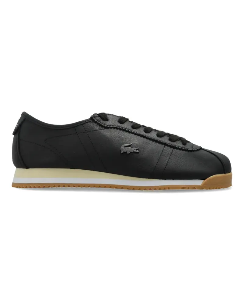 Lacoste low-top leather sneakers - Schwarz Schwarz