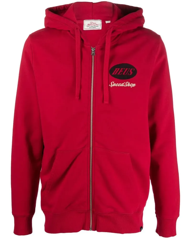 Deus Ex Machina Tin Lizzie Kapuzenjacke - Rot Rot