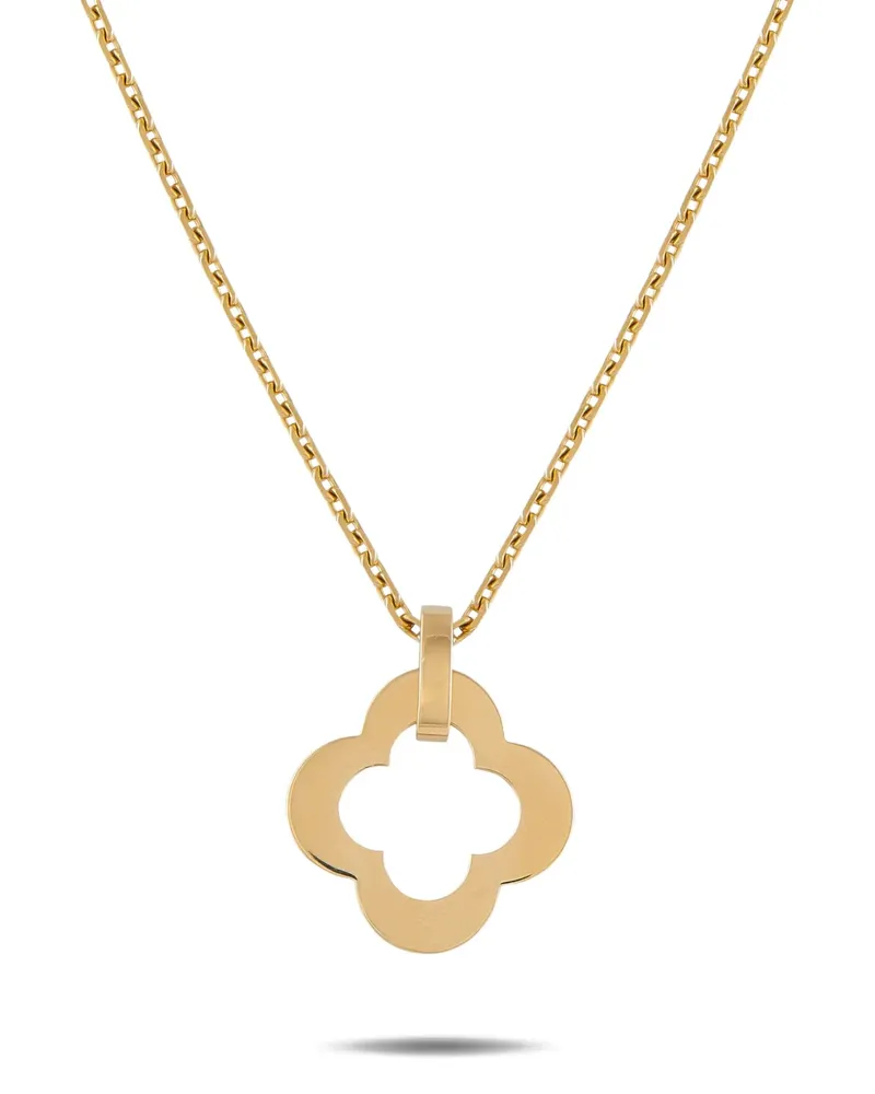 Van Cleef & Arpels Byzantine Alhambra 18k yellow gold pendant necklace Gold