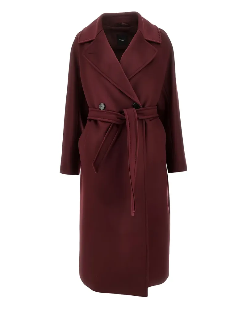 Max Mara belted virgin wool coat - Rot Rot