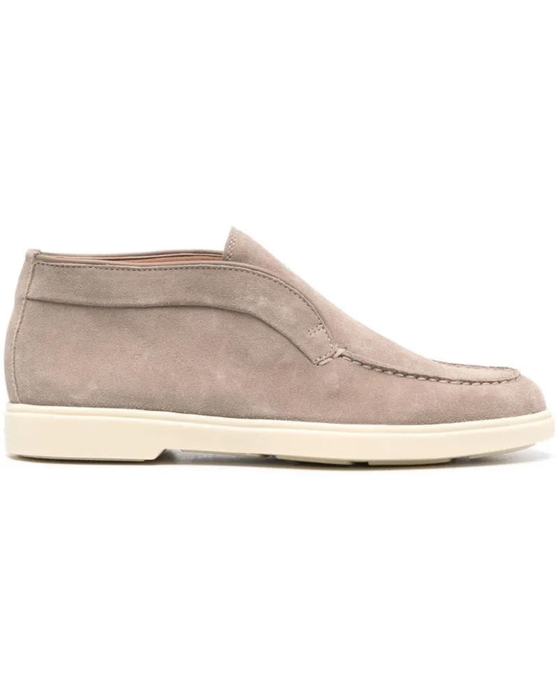 Santoni Stiefel aus Wildleder - Braun Braun