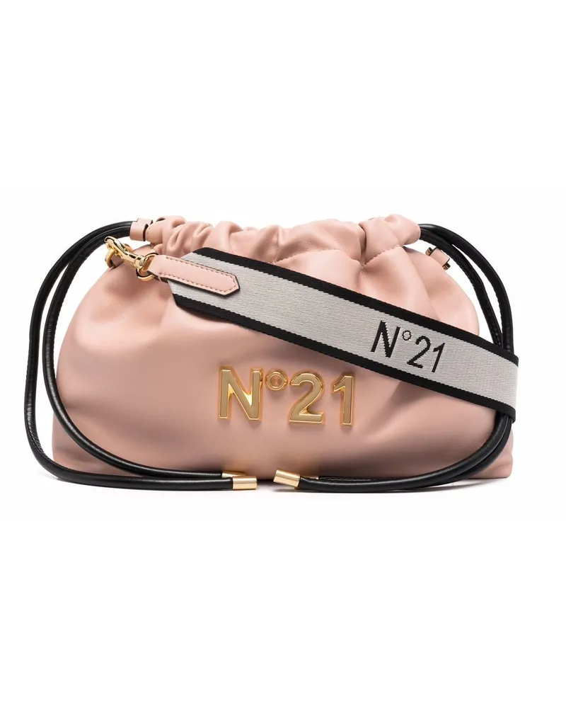 N° 21 Clutch mit Kordelzug Nude