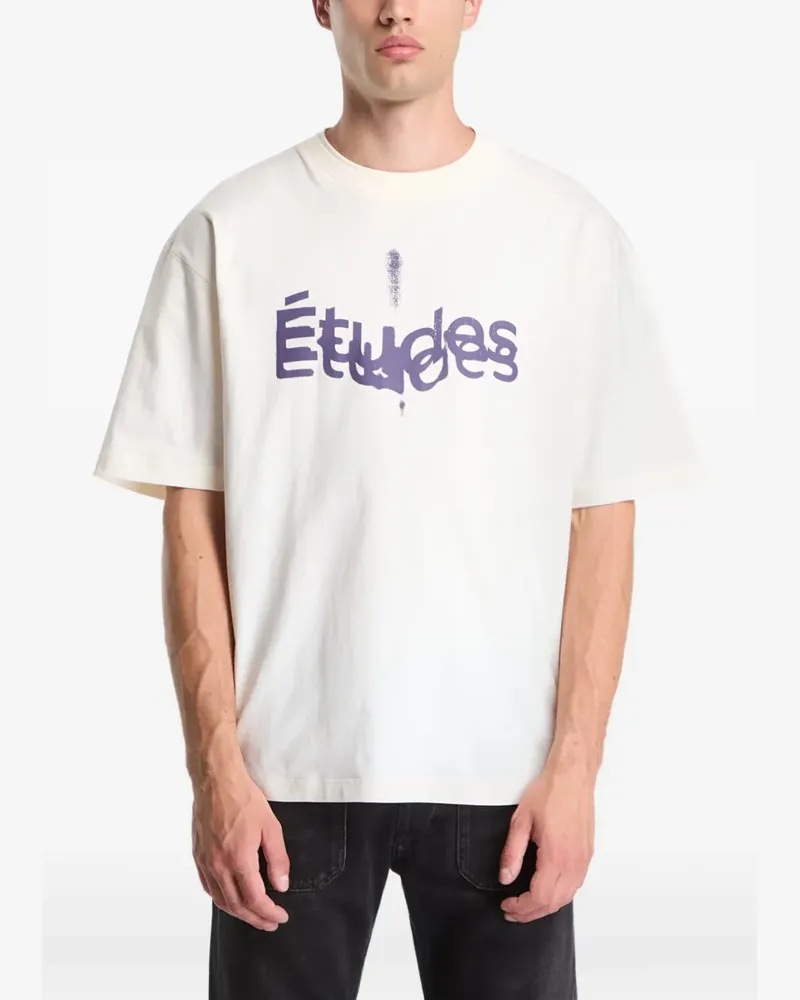 Études Studio Studio Sound Scan logo-print T-shirt - Nude Nude
