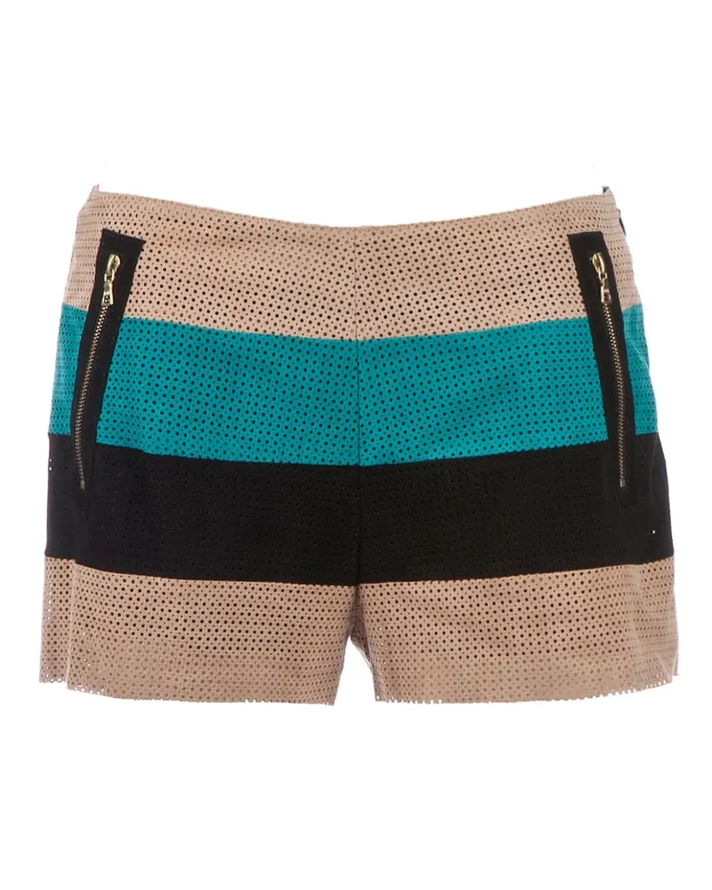 DROMe striped hot pant short - Nude Nude