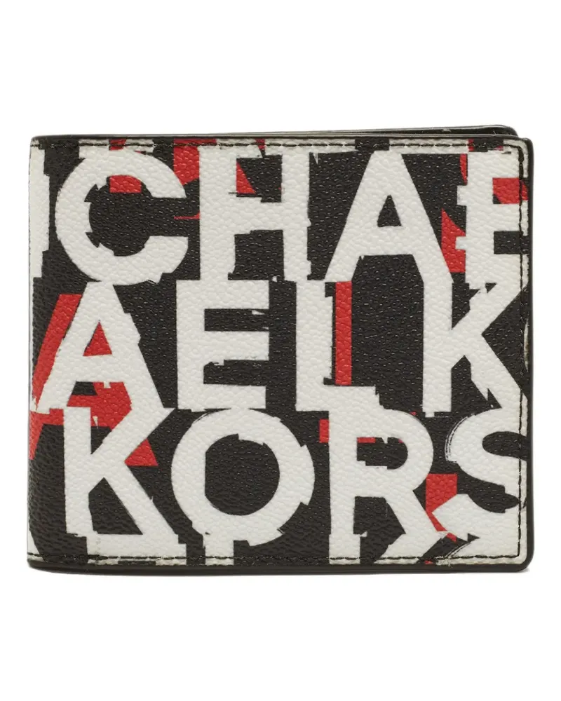 Michael Kors logo-print bifold wallet - Schwarz Schwarz