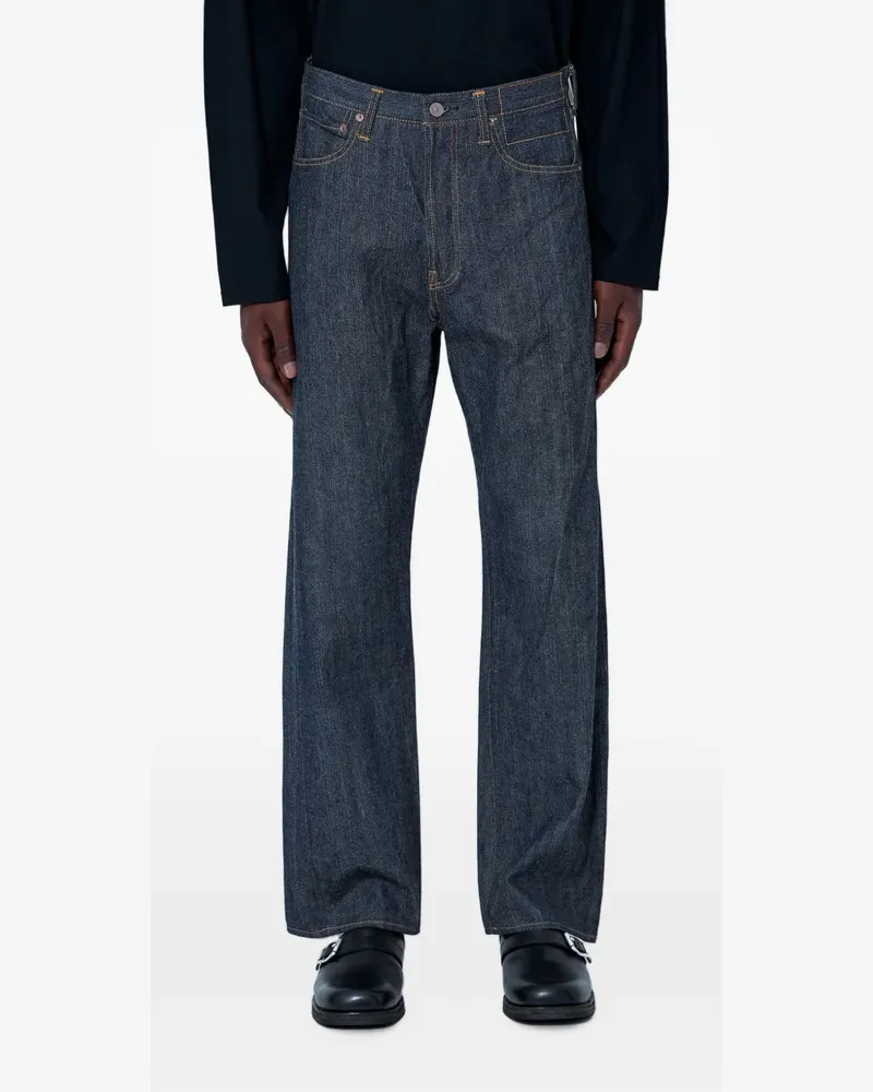 Visvim Social Sculpture five-pocket straight-leg jeans - Blau Blau