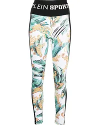 Philipp Plein Leggings mit grafischem Print Weiß