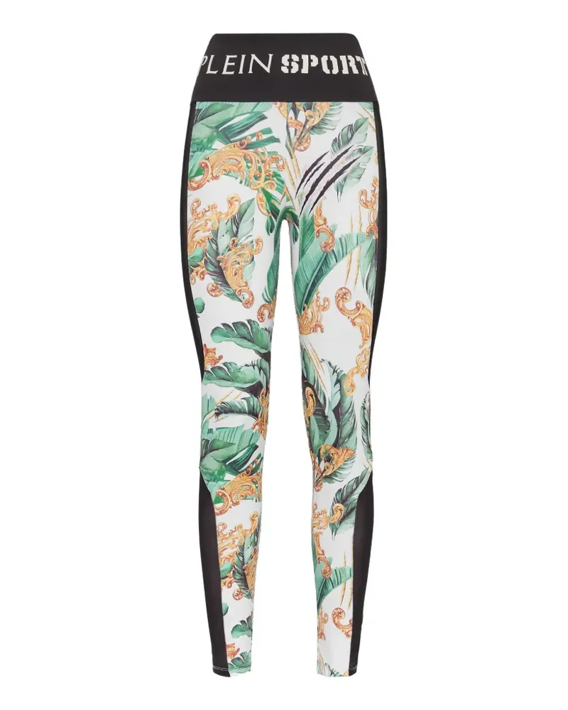 Philipp Plein Leggings mit grafischem Print - Weiß Weiß