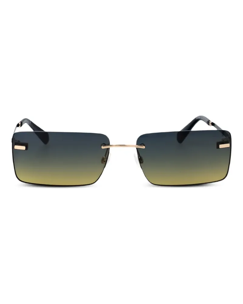 Calvin Klein rectangle-frame sunglasses - Gold Gold