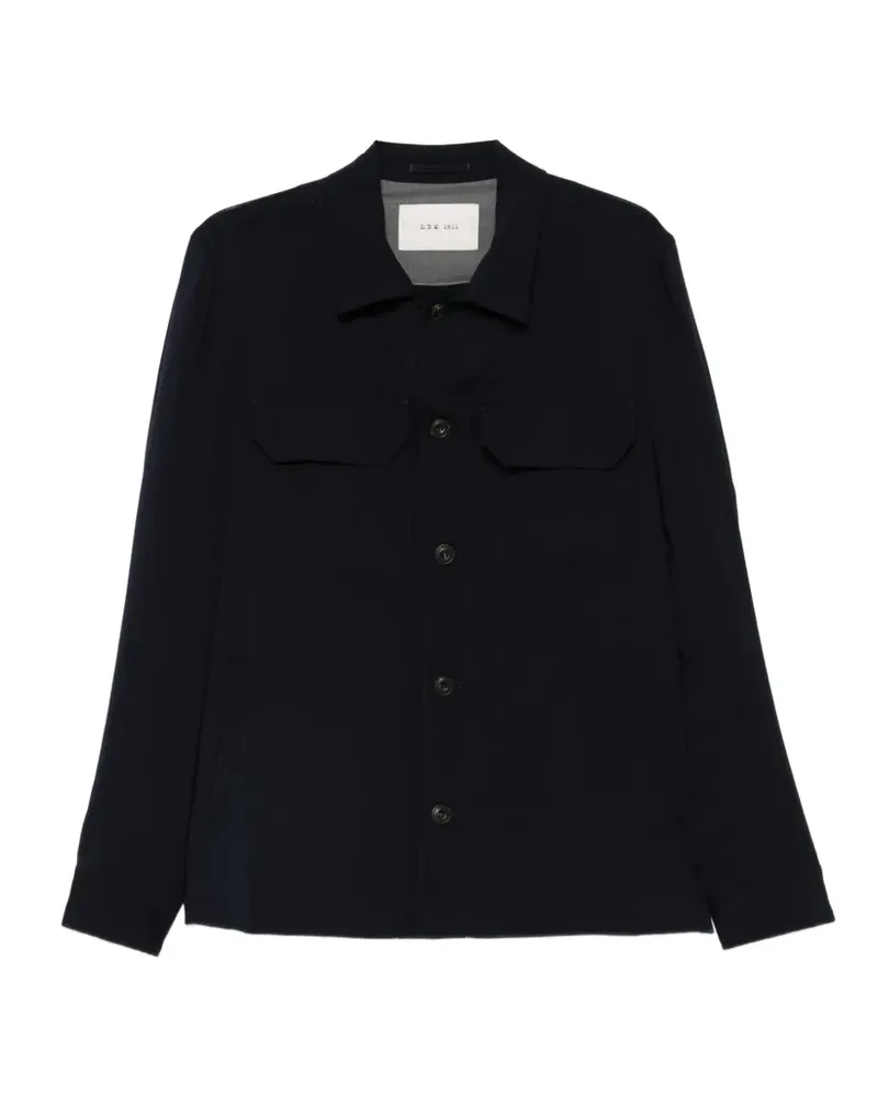 Luigi Bianchi Mantova Jacke mit Taschen - Blau Blau