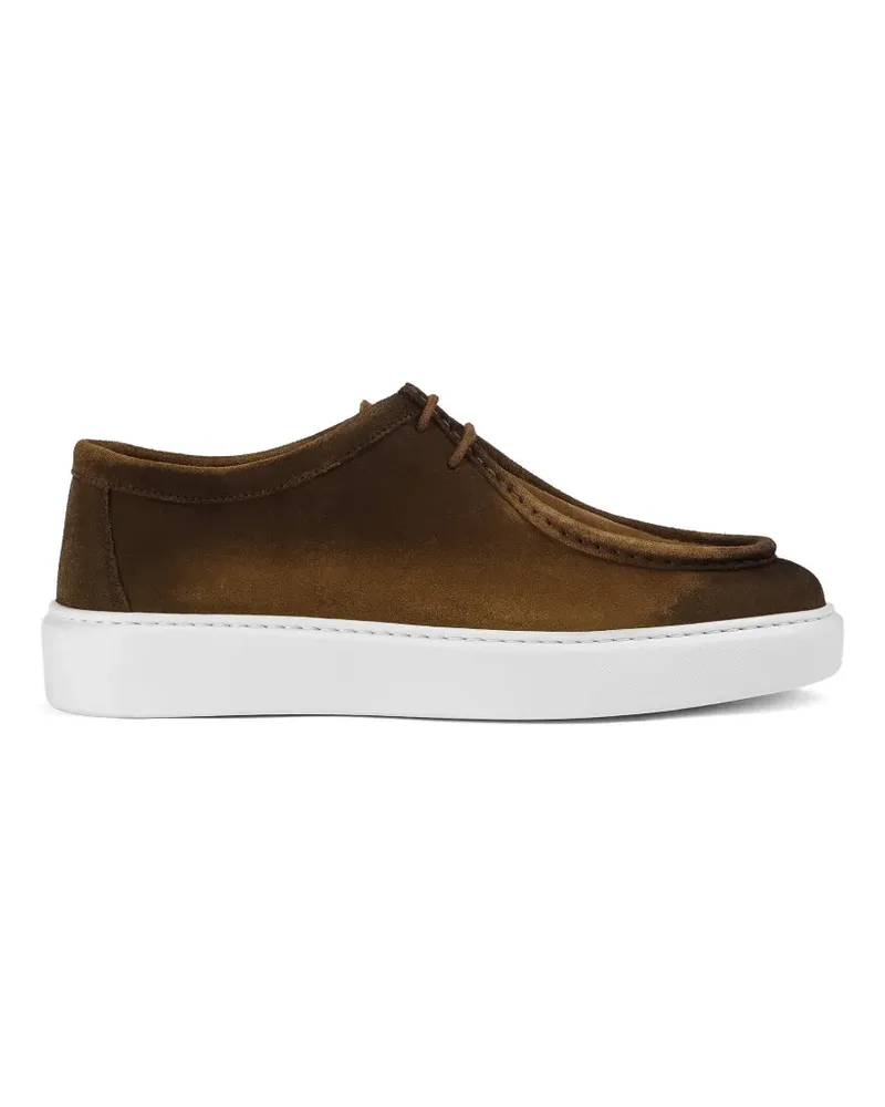 Doucal´s Snuff suede lace-up shoes - Braun Braun