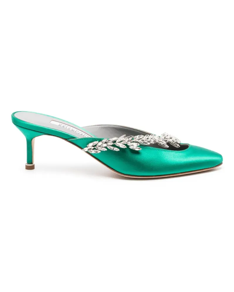 Balenciaga Manolo Blahnik mules in grass - Grün Grün