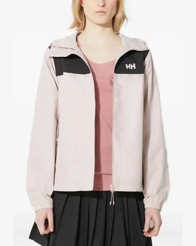 Helly Hansen Vancouver Regenjacke in Colour-Block-Optik - Rosa Rosa
