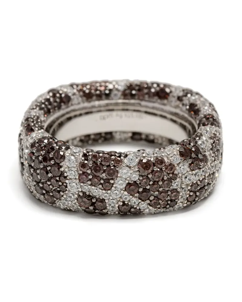 APM Monaco Chunky Giraffe Ring - Silber Silber