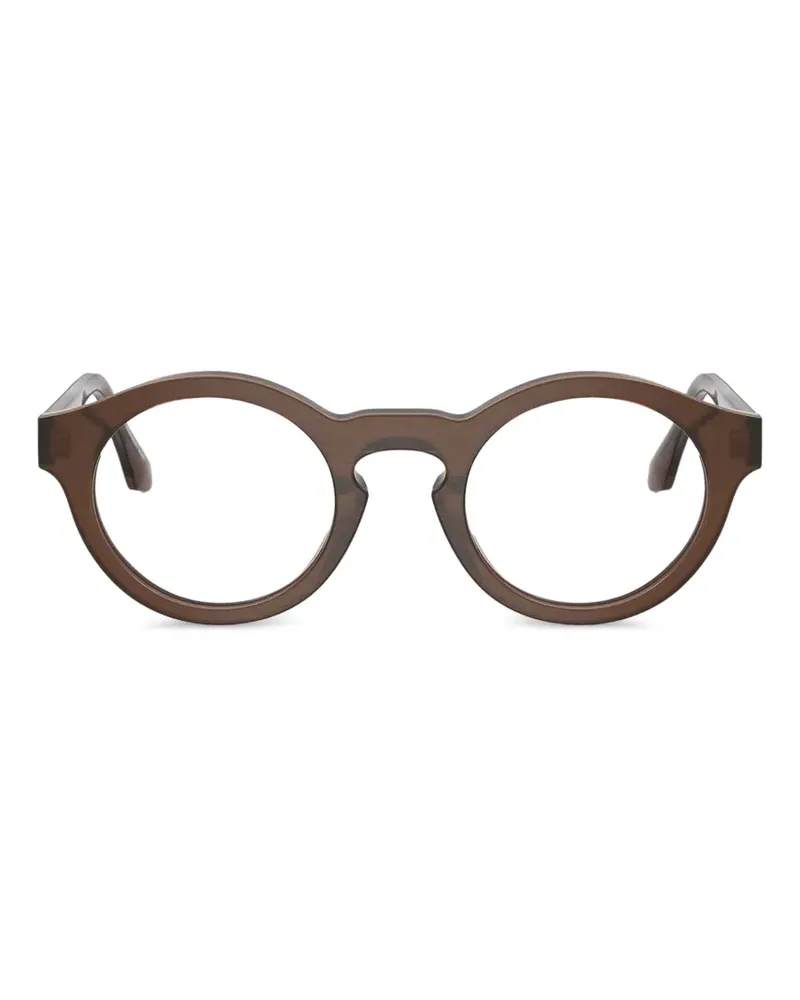 Giorgio Armani round-frame glasses - Braun Braun