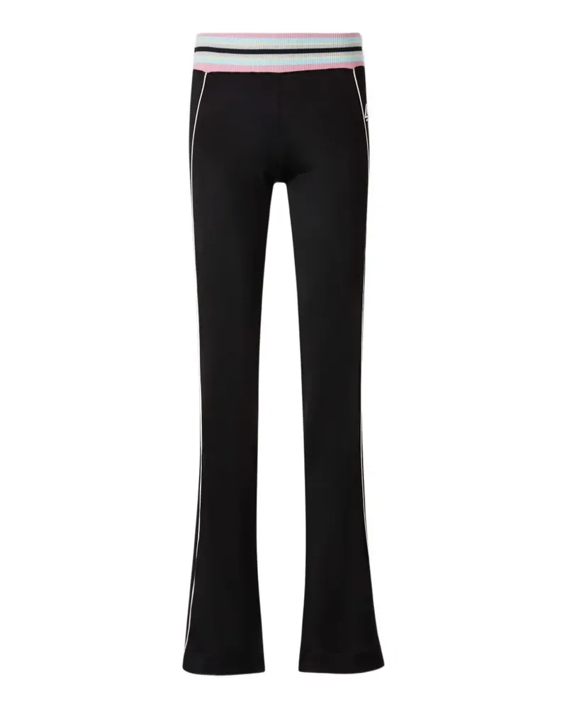 OFF-WHITE striped-waistband trousers - Schwarz Schwarz