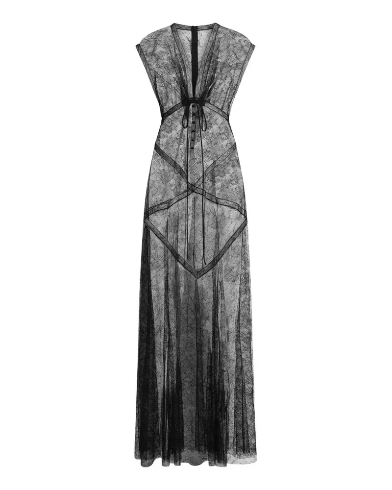 Dolce & Gabbana Kleid aus Chantilly-Spitze - Schwarz Schwarz