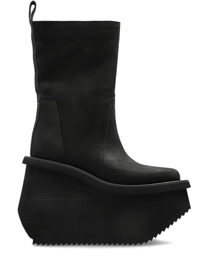 Rick Owens Stiefel mit Plateausohle - Schwarz Schwarz