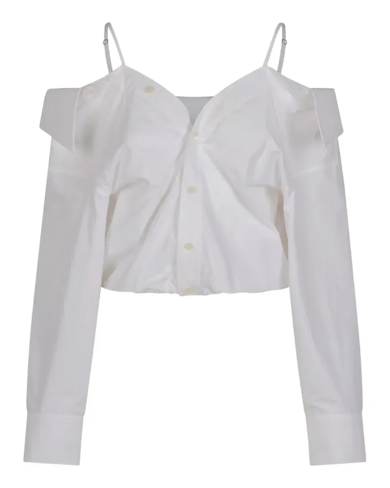 Alexander Wang Schulterfreies T-Shirt - Weiß Weiß