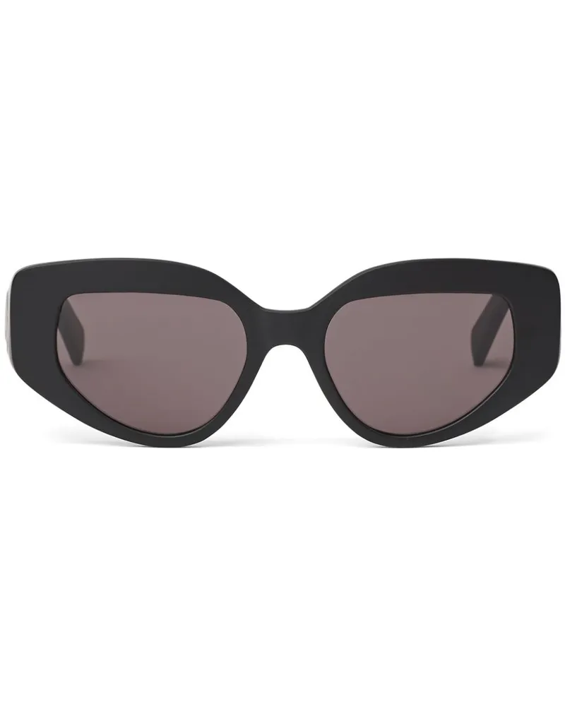 Karl Lagerfeld Cat-Eye-Sonnenbrille mit KL-Monogramm Schwarz