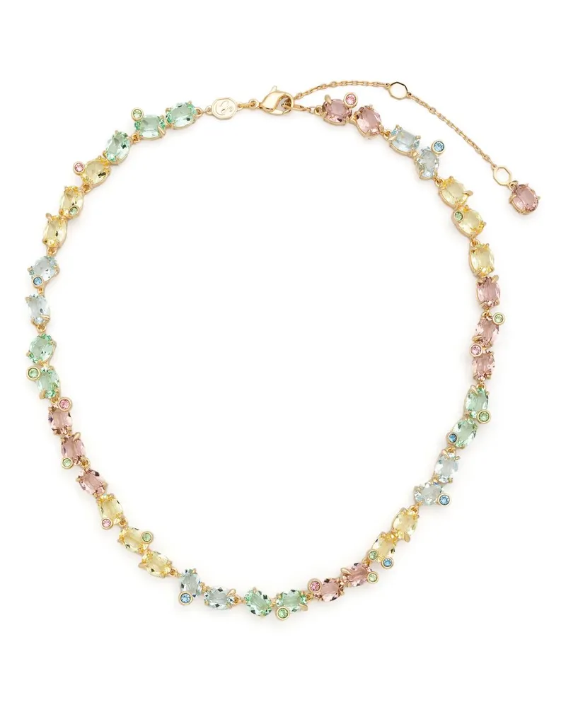 Swarovski Gema Tennis Halskette - Gold Gold