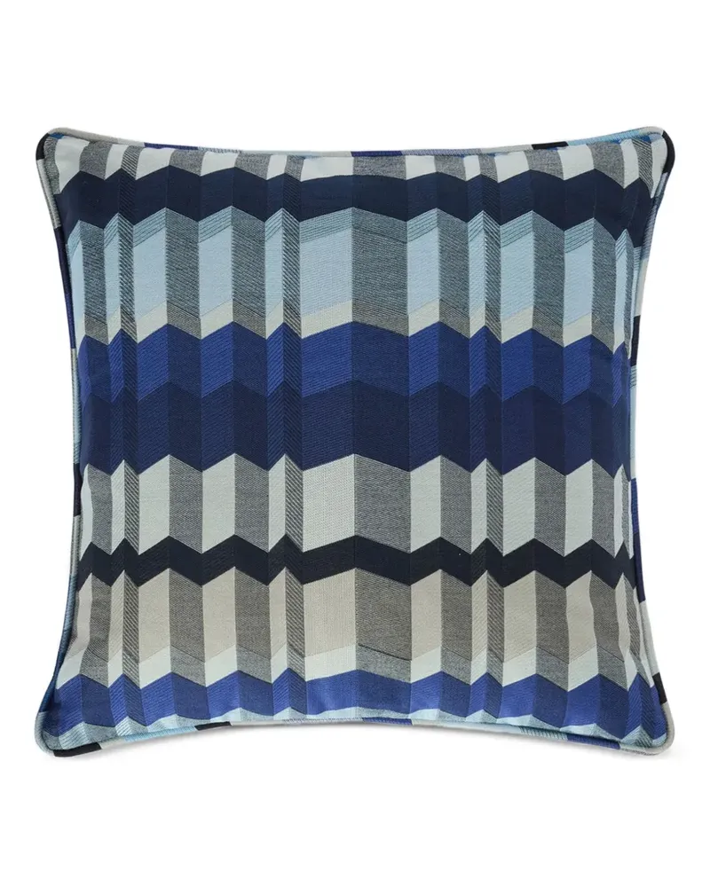 Missoni Home Positano Kissen mit Zickzackmuster - Blau Blau