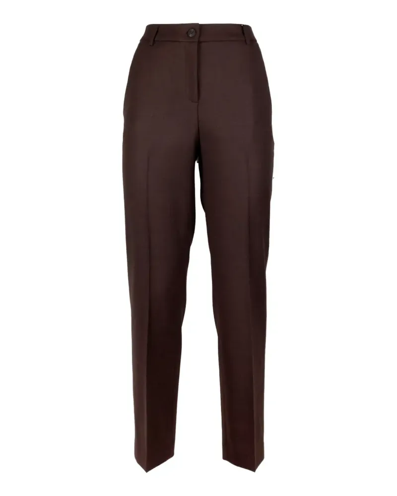 VIA MASINI 80 straight-leg tailored trousers - Braun Braun
