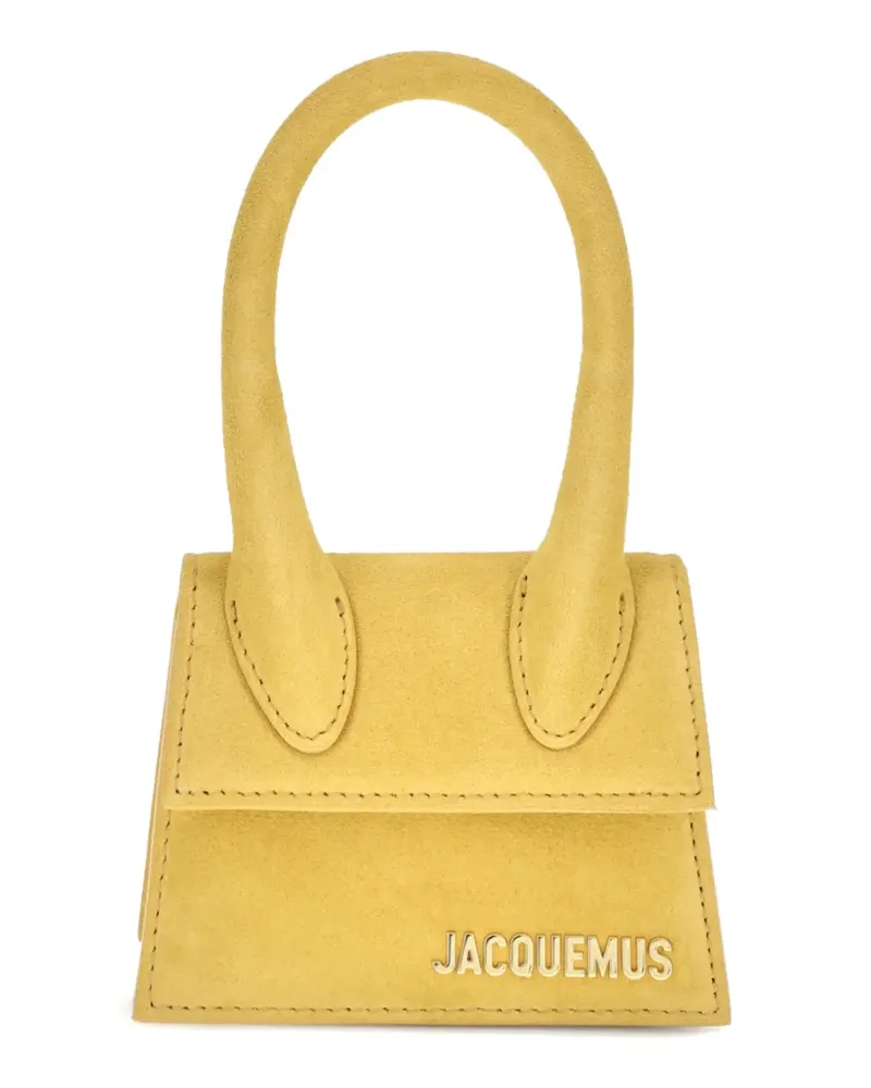 Jacquemus Mini Le Chiquito Signature Handtasche aus Wildleder - Gelb Gelb