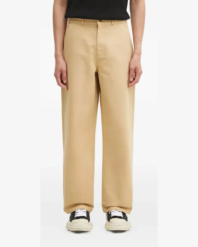 SPORTY & RICH cotton trousers - Nude Nude