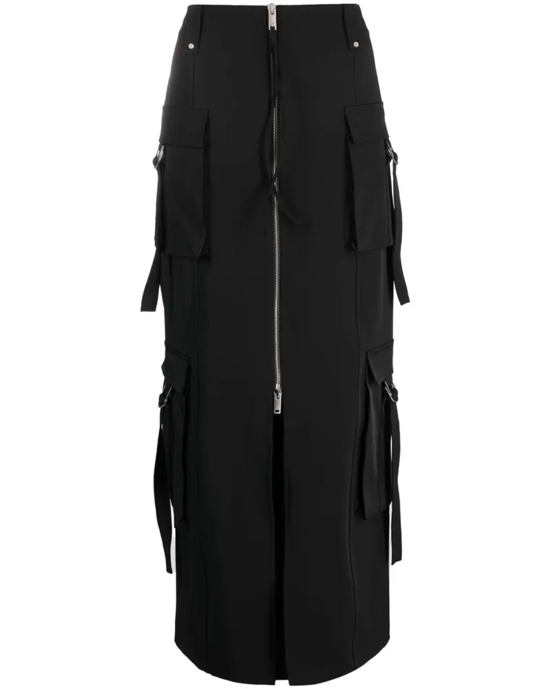 Blumarine Maxirock mit Reißverschluss - Schwarz Schwarz