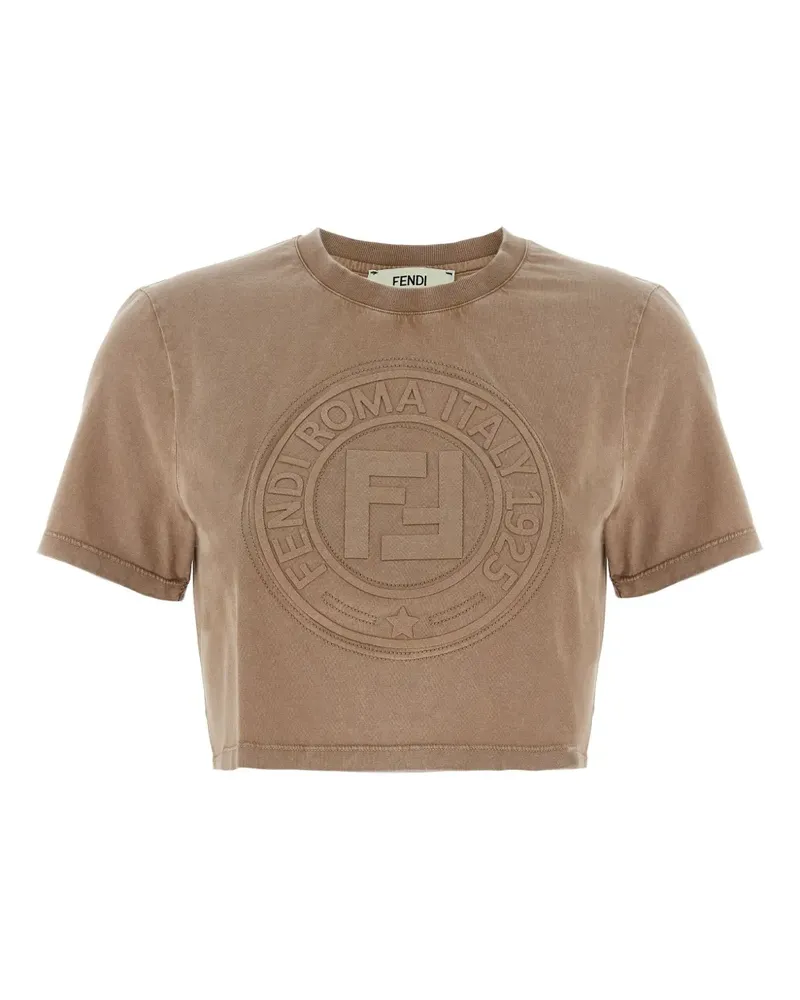 Fendi 3D Roma T-Shirt - Braun Braun