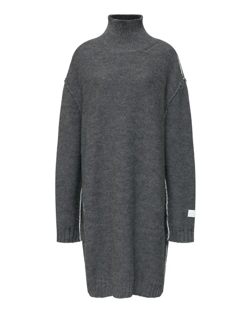 Maison Margiela high-neck knitted midi dress - Grau Grau