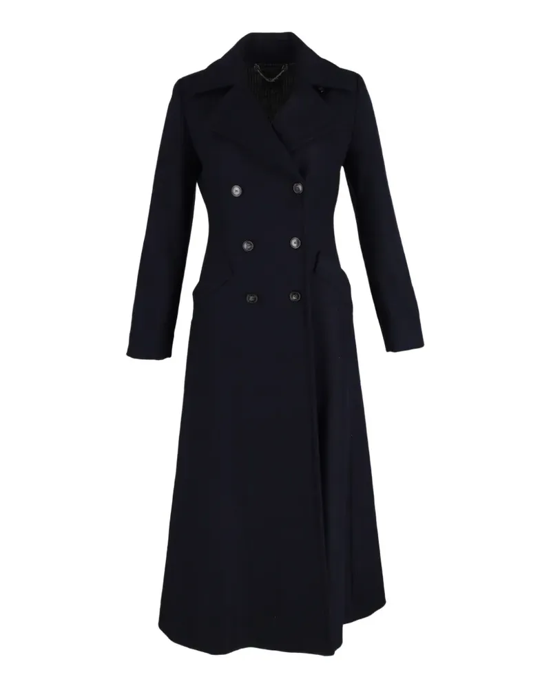 Max Mara double-breasted flare coat - Blau Blau