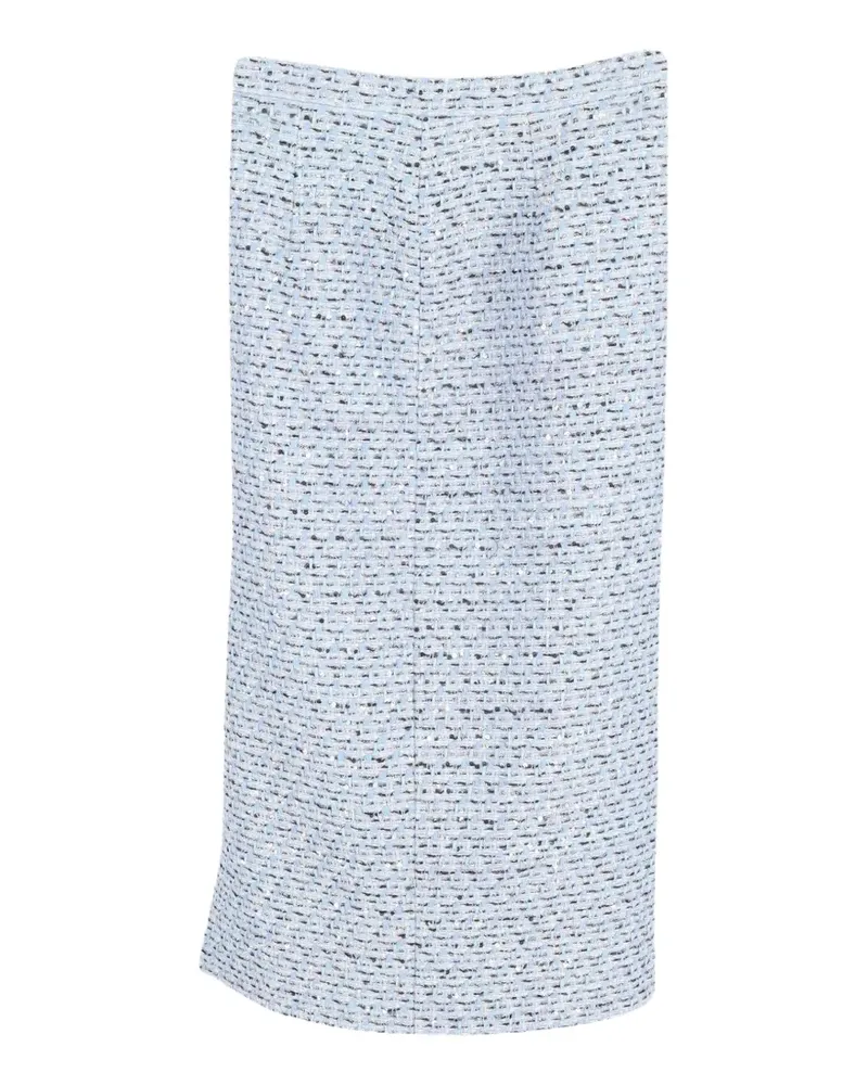 Alessandra Rich cotton midi skirt - Blau Blau