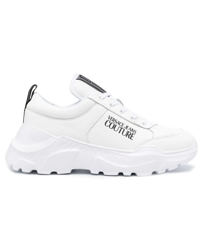 Versace Jeans Sneakers mit Logo-Print - Weiß Weiß