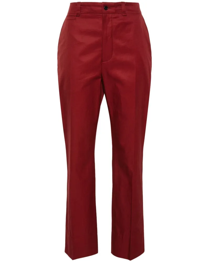 Saint Laurent Hose mit geradem Bein - Rot Rot