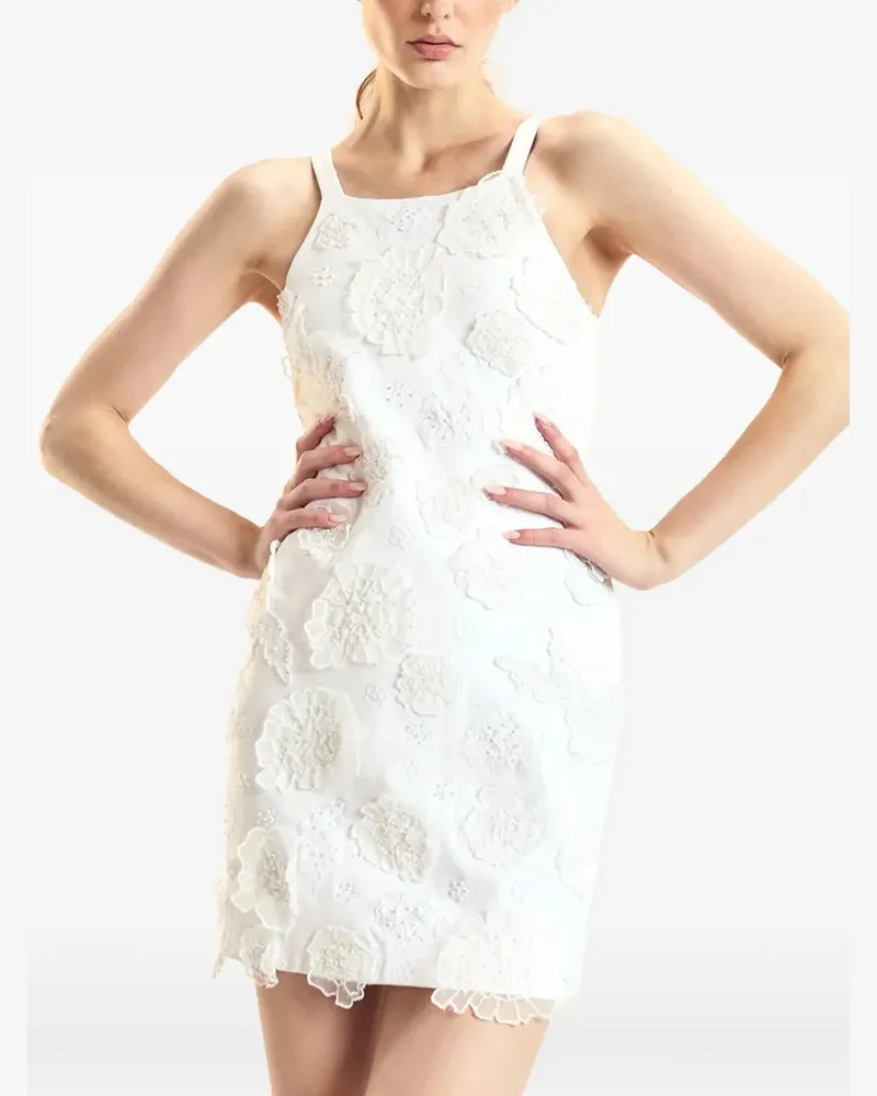 Cynthia Rowley floral-appliqué dress - Weiß Weiß