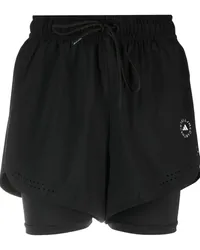 adidas Shorts im Layering-Look Schwarz