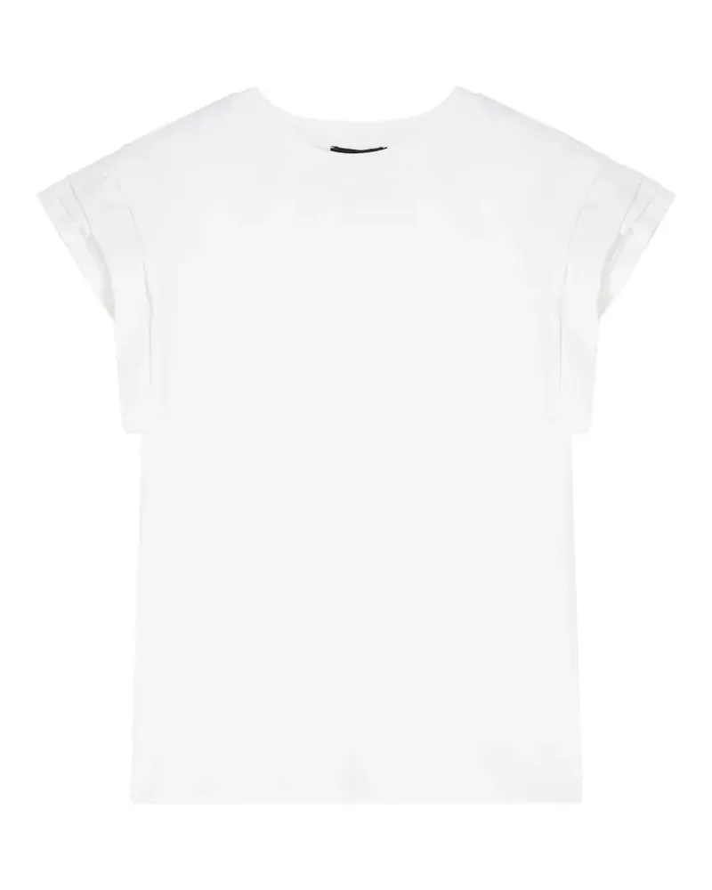 Emporio Armani T-Shirt mit angeschnittenen Ärmeln - Weiß Weiß