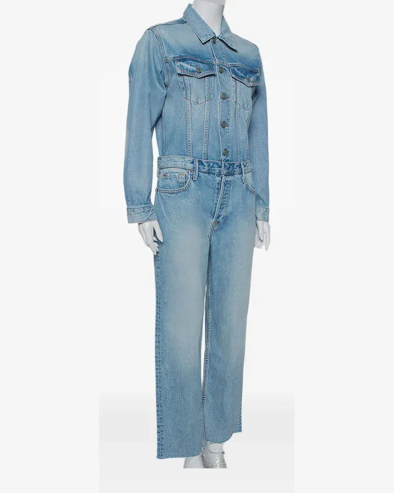 GRLFRND Jumpsuit aus Baumwolle - Blau Blau