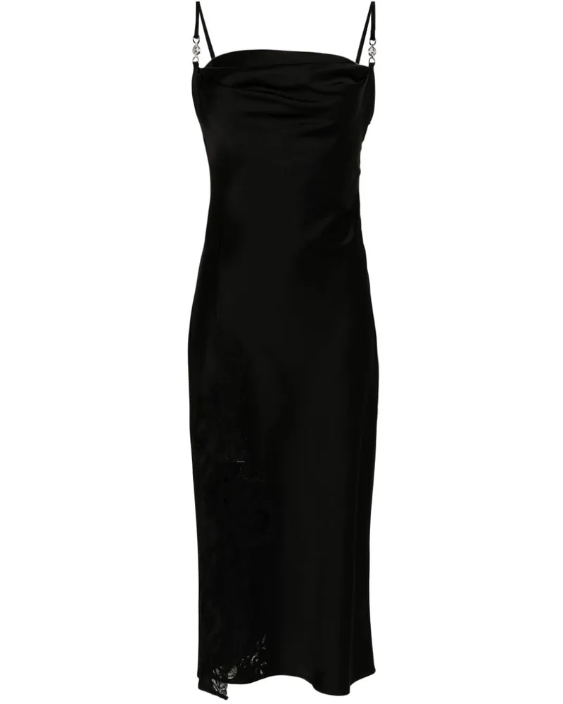 Versace Midikleid aus Barocco-Spitze - Schwarz Schwarz