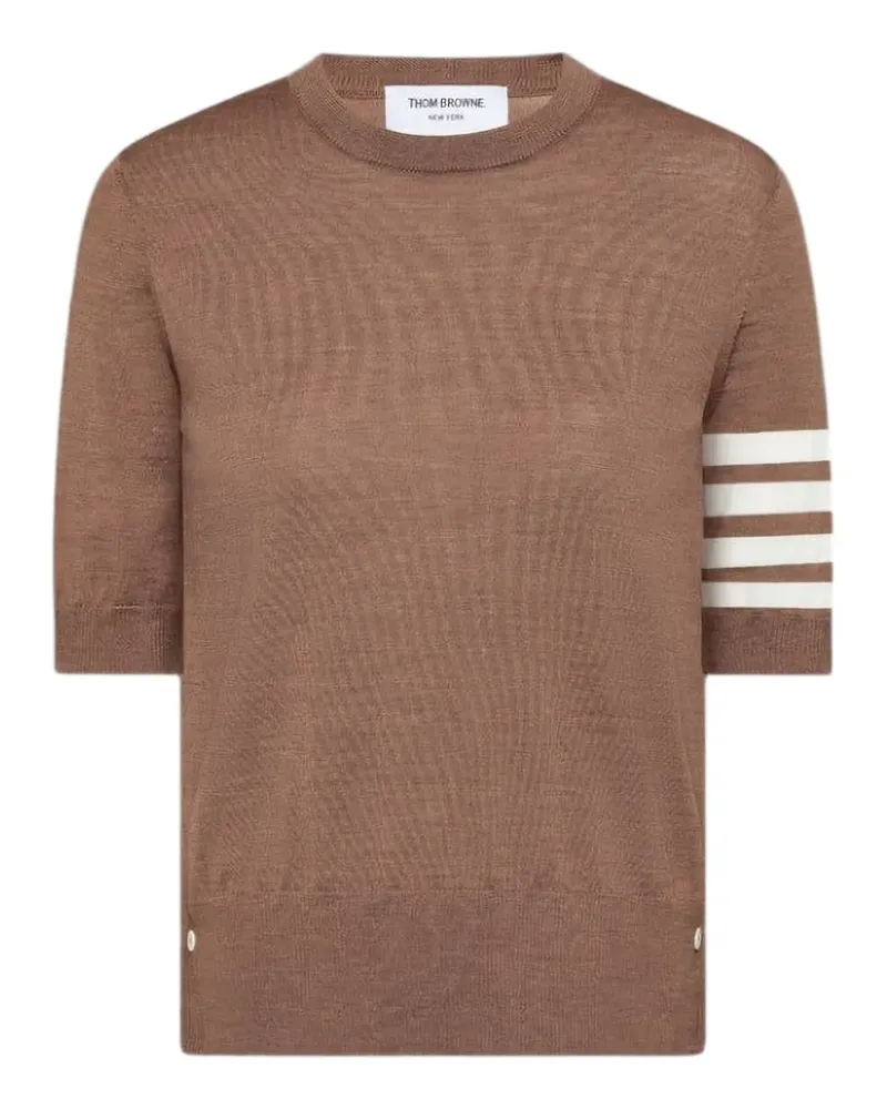Thom Browne Kurzärmeliges T-Shirt - Braun Braun