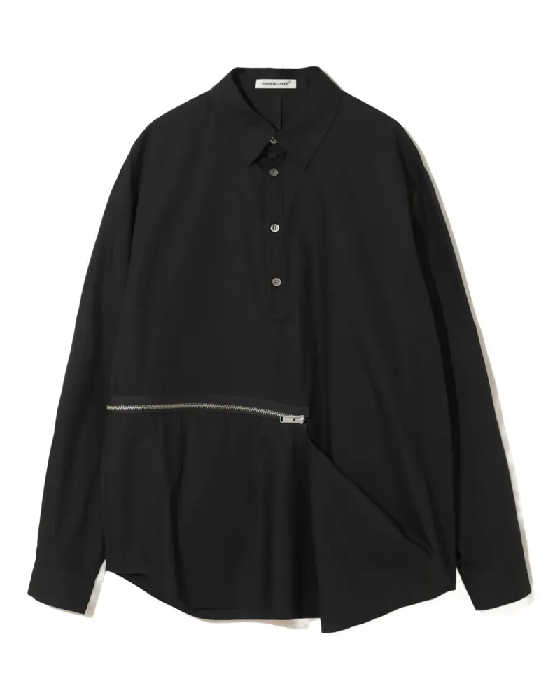 Undercover zip-detail shirt - Schwarz Schwarz