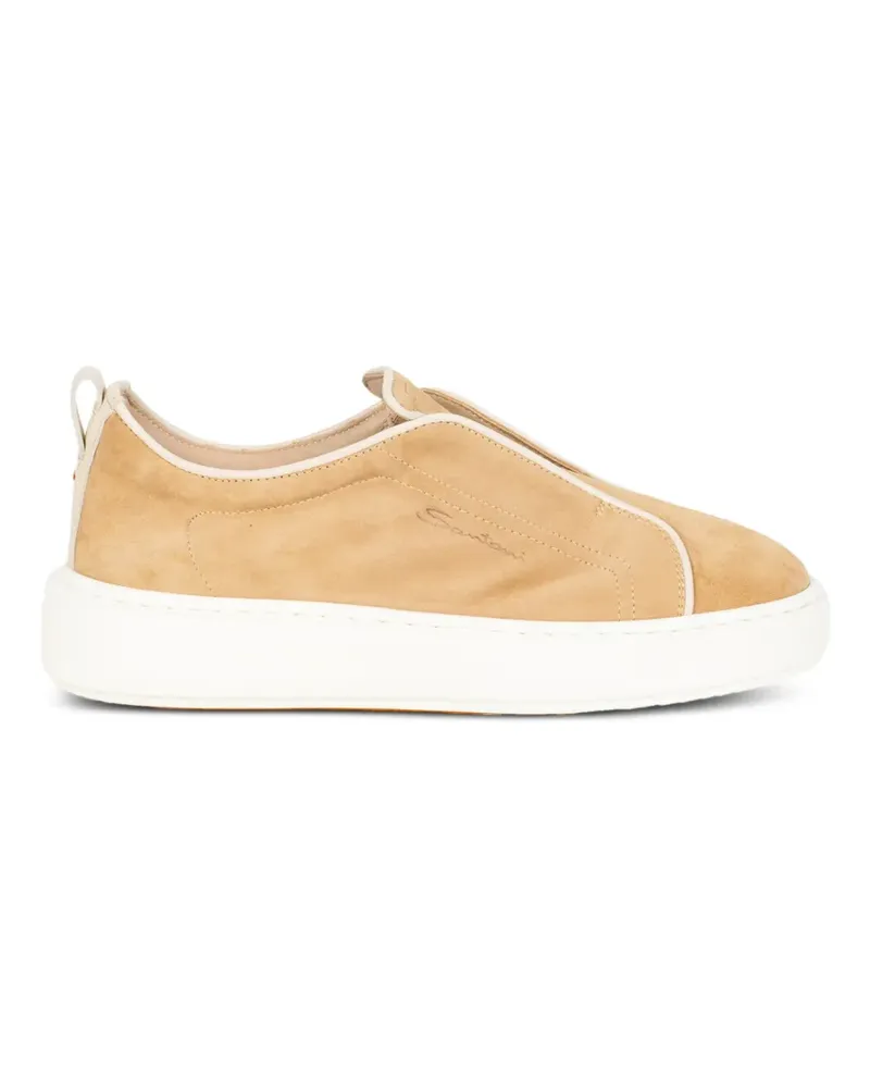 Santoni slop-on sneakers - Nude Nude