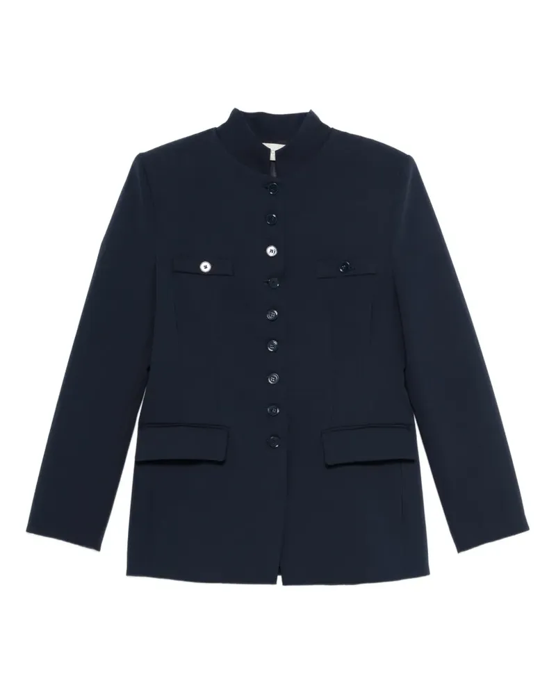 VICOLO mandarin-collar button-up jacket - Blau Blau