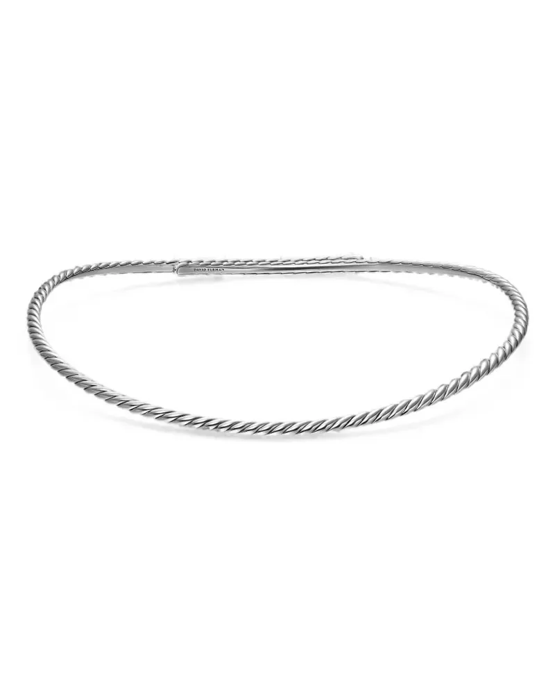David Yurman Skulpturale Cable Flex Halskette - Silber Silber