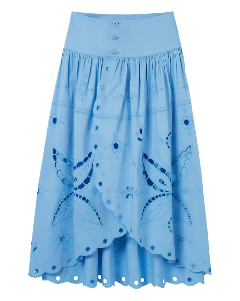 Claudie Pierlot Rock mit Cut-Outs - Blau Blau