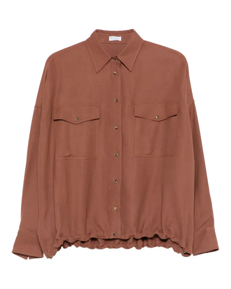 Brunello Cucinelli pocket gathered top - Braun Braun