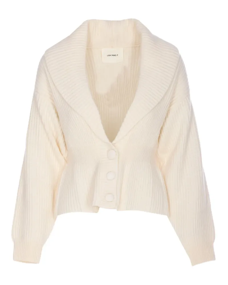 Lisa Yang Alessandra Cardigan mit Knöpfen - Nude Nude