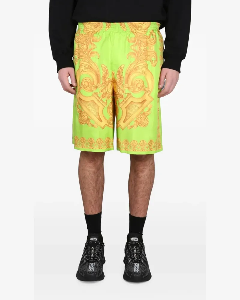 Versace Shorts mit Stretchbund - Grün Grün